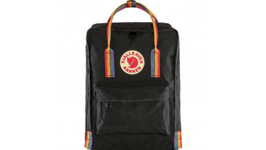 Fjallraven Rainbow Kanken Black Bag